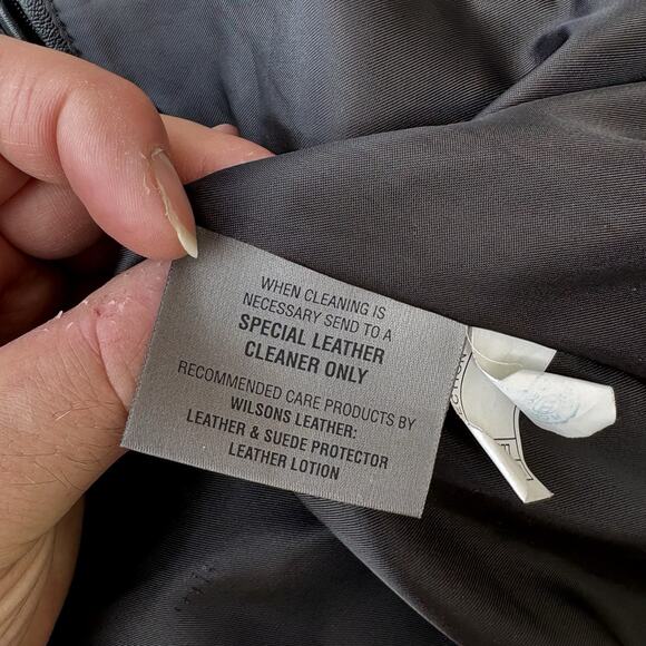 Wilsons Leather M. Julian Men’s Leather Jacket Size XL Black Zipper Front - READ - Picture 8 of 8